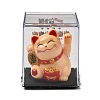 Plastic Solar Powered Japanese Lucky Cat Figurines DJEW-K023-01B-1