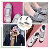 Rectangle Zinc Alloy Shoelace Charms & Cord Ends and Steel Slotted Screwdriver FIND-NB0005-75-6