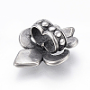 304 Stainless Steel Slide Charms/Slider Beads LS-STAS-I091-28AS-2