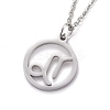 Non-Tarnish 304 Stainless Steel Pendant Necklaces NJEW-Z004-01P-3
