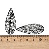 Spray Painted 430 Stainless Steel Pendants STAS-H236-01C-3