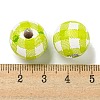 Printed Wood European Beads WOOD-G022-13M-3