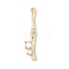 Brass Micro Pave Cubic Zirconia Pendants KK-M326-13A-G-1