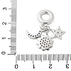 Brass Micro Pave Cubic Zirconia Pendants KK-S507-03P-3