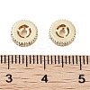 Brass Micro Pave Clear Cubic Zirconia Beads KK-Z059-01G-2