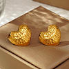 Stylish 304 Stainless Steel Heart Stud Earrings TR6731-4