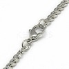 Tarnish Resistant Trendy Men's 201 Stainless Steel Curb Chain Necklaces NJEW-L043A-42P-3