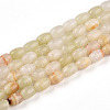 Natural Green Banded Calcite(Afghan Jade) Beads Strands G-N346-02A-12-2