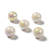 UV Plating Opaque Rainbow Iridescent Acrylic Beads MACR-D063-01A-05-1