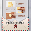 30 Sheets 6 Style Plant & Animal Theme Plastic Self Adhesive Gold Foil Embossed Stickers DIY-CP0006-31-5