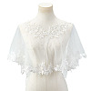 Detachable Polyester Bridal Lace Shawls AJEW-WH0696-058B-1