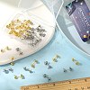 40Pcs 2 Style 304 Stainless Steel Ball Post Stud Earring Findings STAS-SC0005-25-3