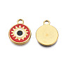 304 Stainless Steel Enamel Pendants STAS-N092-152B-1