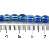 Handmade Lampwork Chevron Beads Strands LAMP-K041-01A-21-5