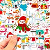 Christmas Theme 50Pcs Paper Self-Adhesive Picture Stickers AJEW-S036-15-3