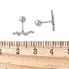 304 Stainless Steel Stud Earrings for Women EJEW-E603-02P-2