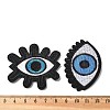 30Pcs 6 Style Eye & Eyelash Polyester Embroidery Cloth Iron on/Sew on Patches PATC-FG0001-51-4