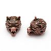 Brass Micro Pave Grade AAA Cubic Zirconia Beads ZIRC-G100-59-NR-2
