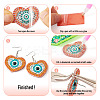 DIY Diamond Acrylic Evil Eye Theme Earrings Kit DIY-TA0005-71-5