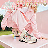 10 Styles Alloy Enamel/Rhinestone/Resin Imitation Pearl Shoe Charms AJEW-OC0015-30-5