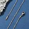 Tarnish Resistant 304 Stainless Steel Snake Chain Necklaces NJEW-E026-12P-1