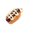 Food Theme Alloy Enamel Pendants FIND-C075-10C-G-2