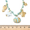 Ocean Theme Starfish Fish Turtle Shell Shape 304 Stainless Steel Pendant Necklaces LS-NJEW-D344-03G-3
