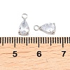 304 Stainless Steel Pave Cubic Zirconia Pendants STAS-P434-01P-3