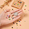180Pcs 9 Colors Zinc Alloy Enamel Charms ENAM-CW0001-07-5