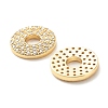 Eco-Friendly Brass Micro Pave Cubic Zirconia Linking Ring KK-G045-10G-RS-2