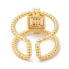 Rack Plating Brass Hollow Cuff Rings RJEW-D008-21G-3