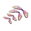3Pcs Transparent Epoxy Resin Butterfly Wings Cabochons X-RESI-N045-12B-2