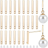 30Pcs Brass Stud Earring Findings KK-BC0009-06-1