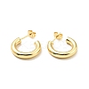 Rack Plating Brass C-shape Stud Earrings EJEW-G288-32C-G-1