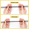 3 Bundles 3 Colors Polyester Fine Soft Horsehair Braid Boning DIY-FG0005-24-4