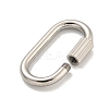 Non-Tarnish 304 Stainless Steel Screw Carabiner Lock Charms STAS-C092-09B-P-2
