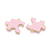 Alloy Enamel Pendants ENAM-T024-14B-G-2