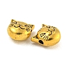 Tibetan Style Alloy Kitten Beads TIBEP-GC178-AG-NR-2