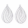 Tarnish Resistant 304 Stainless Steel Filigree Pendants LS-STAS-T057-06P-1