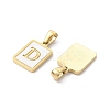 Ion Plating(IP) 304 Stainless Steel Pave Shell Pendants STAS-G327-01G-D-2