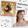 100Pcs 10 Colors Gradient Color Double Layer Fibre Tulle Ornament Accessories FIND-SC0005-79-5