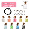 DIY Wishing Bottle Pendant Necklace Making Kit DIY-YW0005-80-2