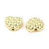 Rack Plating Alloy Waffle Beads PALLOY-D023-25G-2