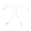 316 Stainless Steel Ear Cuff Findings STAS-H148-03P-2