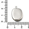 304 Stainless Steel Pave Natural Paua Shell Pendants STAS-Z125-01B-P-3