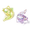 Electroplate Transparent UV Plating Acrylic Pendants OACR-I014-24-3