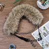 Faux Fur PU Leather Chain Belts AJEW-WH20072-55A-01-4