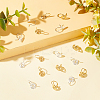 60Pcs 2 Colors Brass Spiral Clip-on Earrings for Women FIND-DC0001-85-5