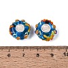 3D Lampwork & Brass Core European Beads LAMP-Q042-01A-3