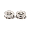 Brass Cubic Zirconia European Beads KK-G457-06P-2